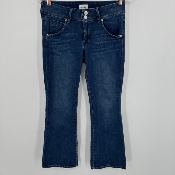 Hudson Jeans Womens 26 Dark Wash Collin Bootcut Flap Pockets Double Button Denim - Picture 4 of 12